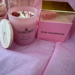 Pink Champagne Scented Soy Candle